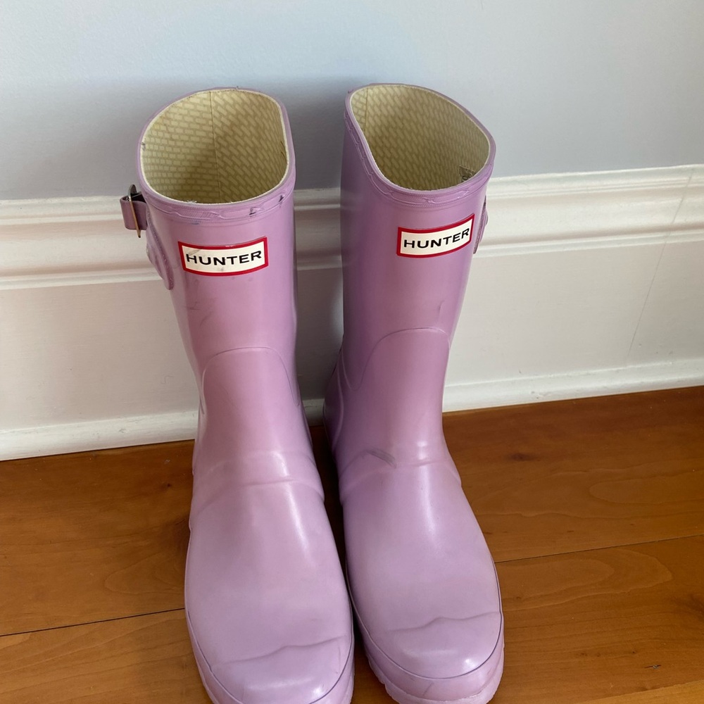 Hunter Lavender Rain Boots